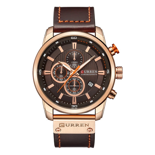 3-CURREN Luxury Quartz Men’s Watch